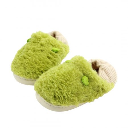 Papuci de casa pufosi H46verde [11]