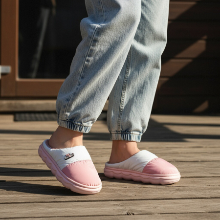 Papuci de casa pufosi L666roz [6]