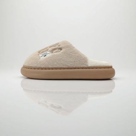 Damă - Papuci de casa pufosi L707bej