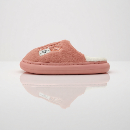 Damă - Papuci de casa pufosi L707roz inchis
