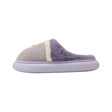 Papuci de casă - Papuci de casa pufosi L709mov