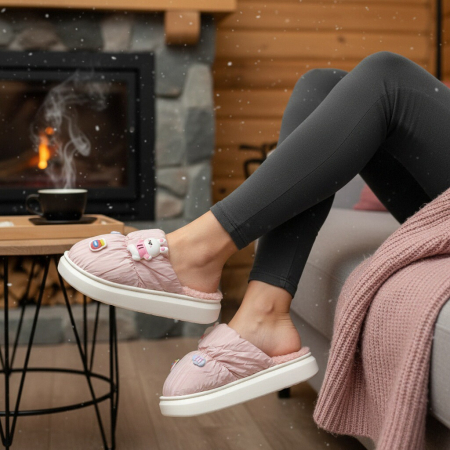 Papuci de casă - Papuci de casa veseli L713roz