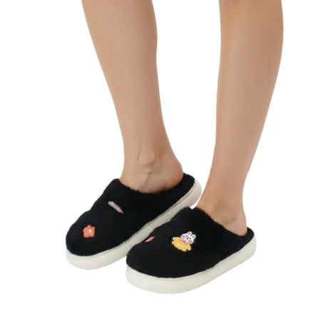 Papuci de casă - Papuci de casa pufosi L721negru
