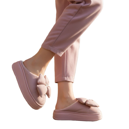 Papuci de casă - Papuci de casa pufosi L735roz