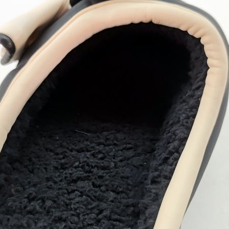 Papuci de casa pufosi L723negru [7]