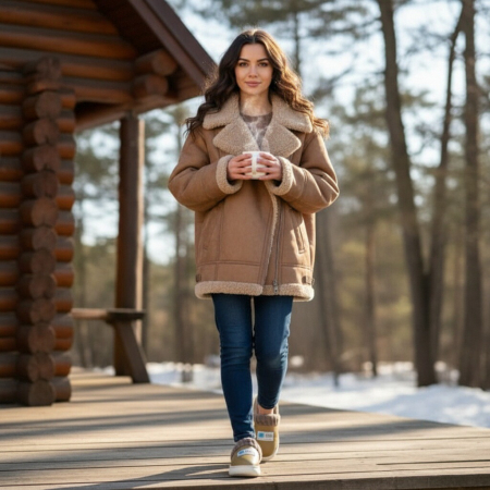 Papuci de casă - Papuci de casa imblaniti L611verde