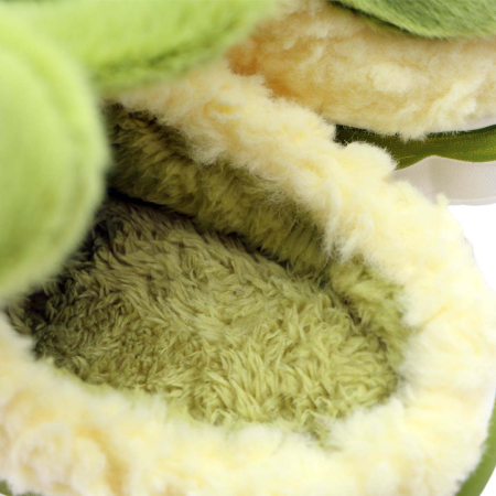 Damă - Papuci de casa pufosi, model Iepuras L633verde