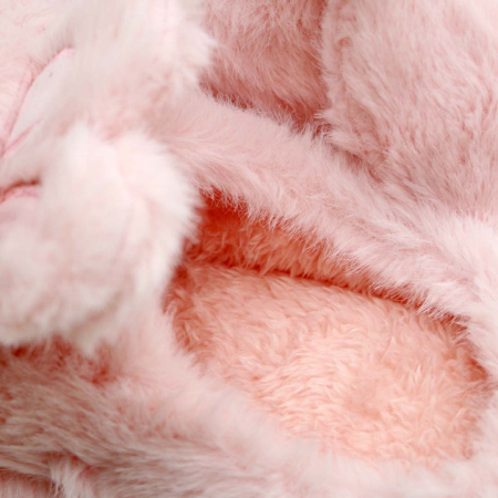 Papuci de casa pufosi, model Iepuras L638roz [12]