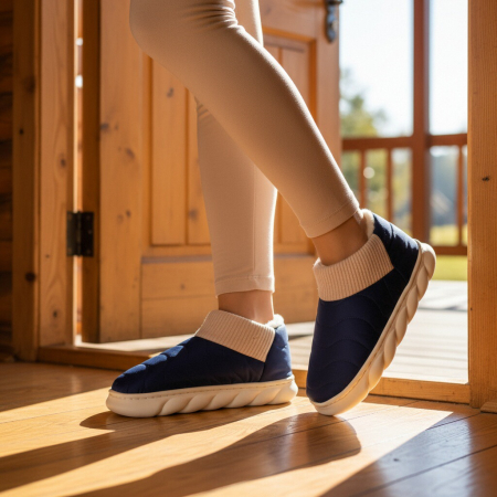 Papuci captusiti din bumbac H53bleumarin [7]