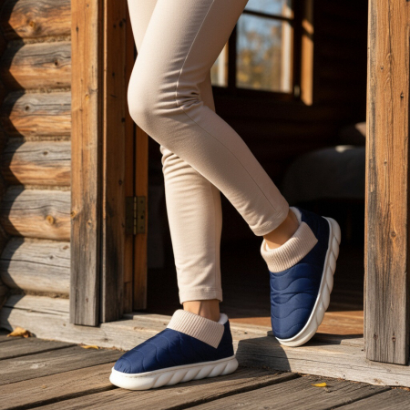 Papuci captusiti din bumbac H53bleumarin [6]