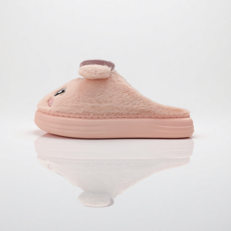 Damă - Papuci de casa pufosi si haiosi L679roz