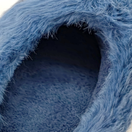 Papuci de casa pufosi si haiosi L629albastru [9]