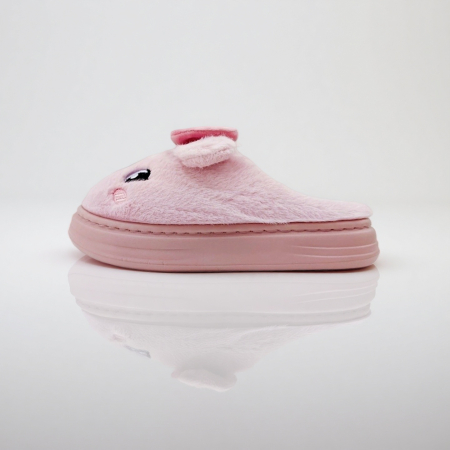 Încălțăminte damă - Papuci de casa pufosi si haiosi L679mov