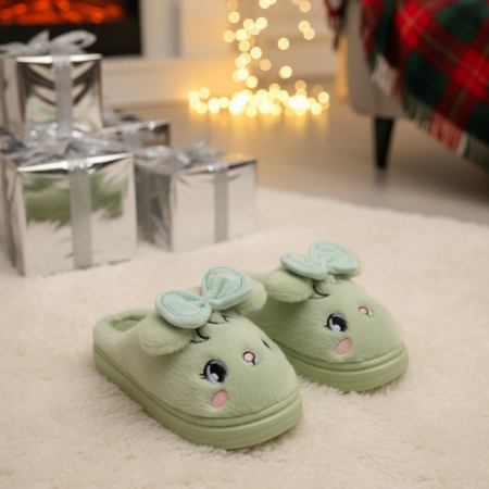 Papuci de casa pufosi si haiosi L679verde [6]