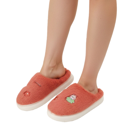 Papuci de casă - Papuci de casa pufosi L721roz