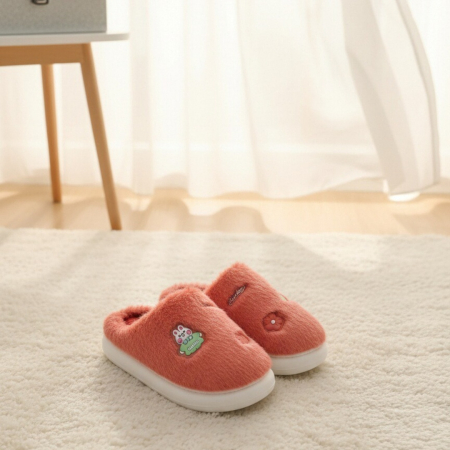 Papuci de casă - Papuci de casa pufosi L721roz