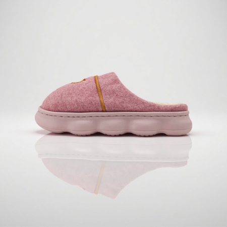 Papuci de casă - Papuci de casa pufosi A-812roz