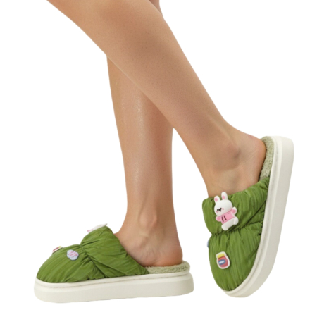 Papuci de casă - Papuci de casa veseli L713verde