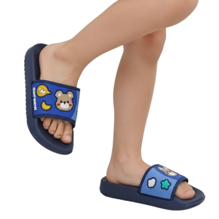 Copii - Papuci veseli F101bleumarin