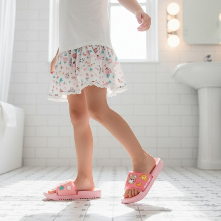 Copii - Papuci veseli F101roz