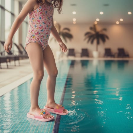 Copii - Papuci veseli F103roz