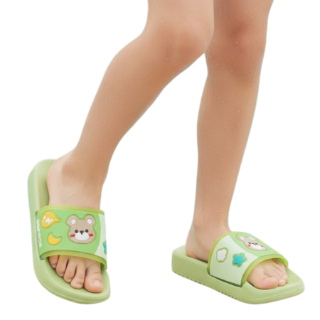 Copii - Papuci veseli F101verde