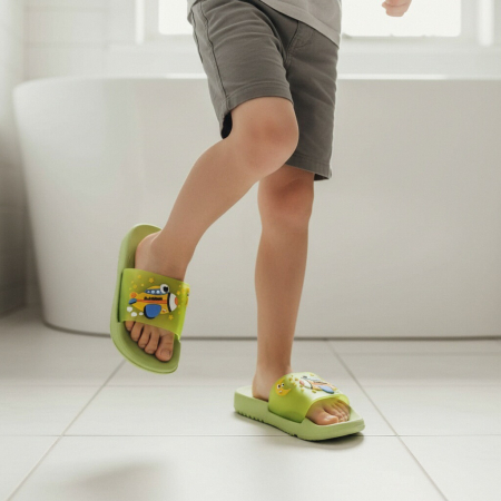 Copii - Papuci veseli F103verde