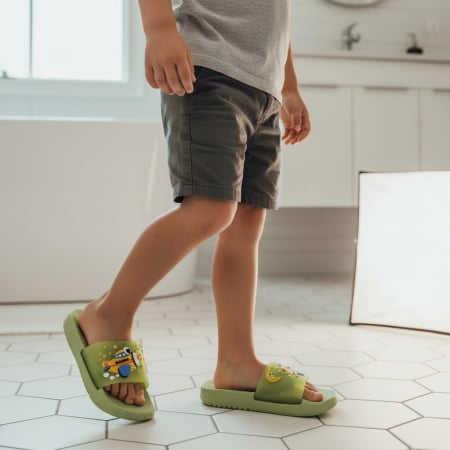 Copii - Papuci veseli F103verde