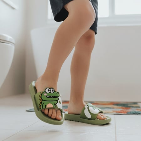 Copii - Papuci veseli F107.F108verde