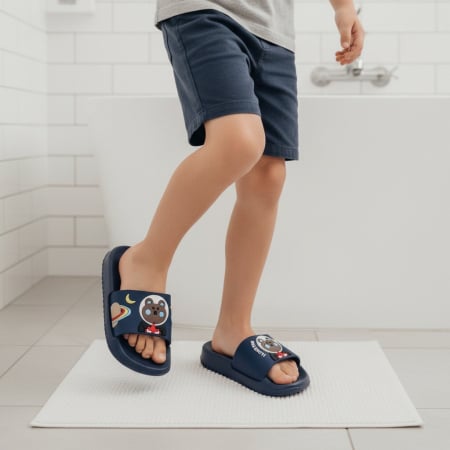 Copii - Papuci veseli F118.F119bleumarin