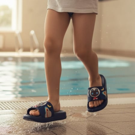 Copii - Papuci veseli F118.F119bleumarin