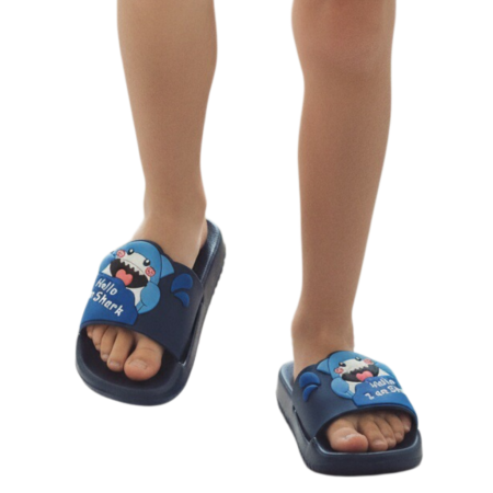 Copii - Papuci veseli F111bleumarin