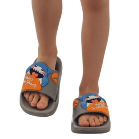 Copii - Papuci veseli F111gri