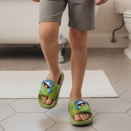 Copii - Papuci veseli F111verde