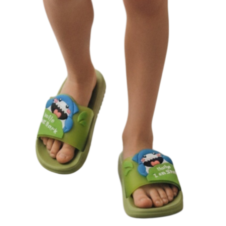 Copii - Papuci veseli F111verde