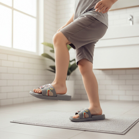 Copii - Papuci veseli F118.F119gri