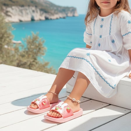 Copii - Papuci veseli F120roz