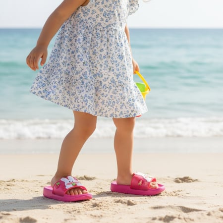 Papuci - Papuci veseli F120fucsia