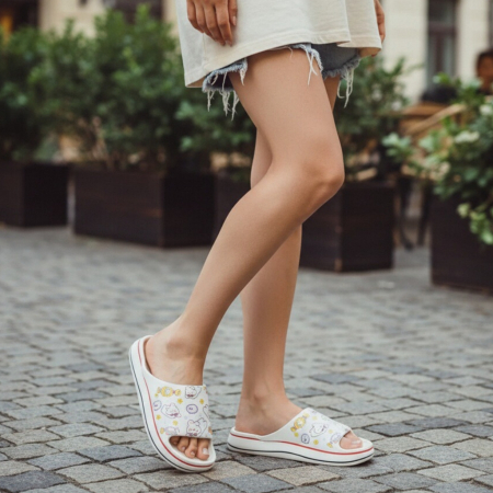 Papuci - Papuci veseli H683alb