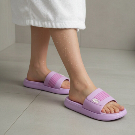 Damă - Papuci veseli H718mov