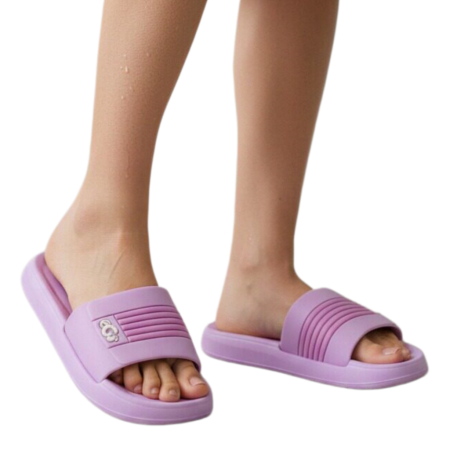 Damă - Papuci veseli H718mov