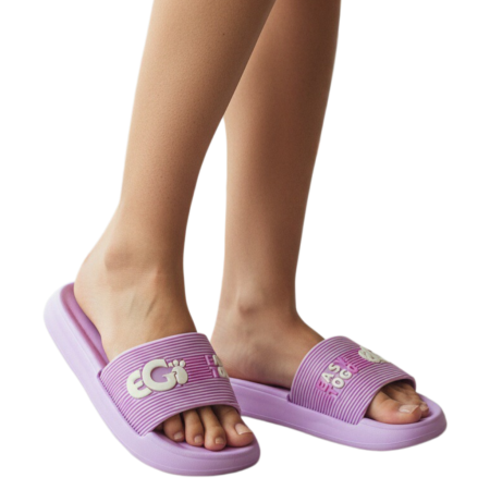 Damă - Papuci veseli H719mov