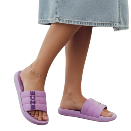 Damă - Papuci veseli H722mov