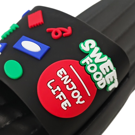 Damă - Papuci veseli H726negru