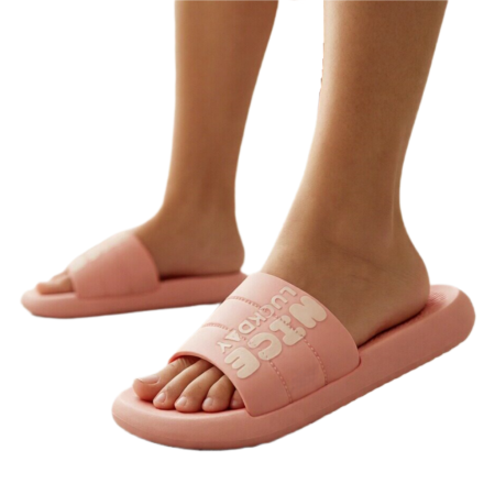 Damă - Papuci veseli H722roz deschis