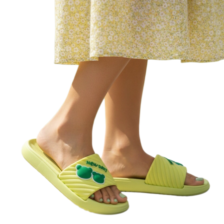 Încălțăminte damă - Papuci veseli H723neon