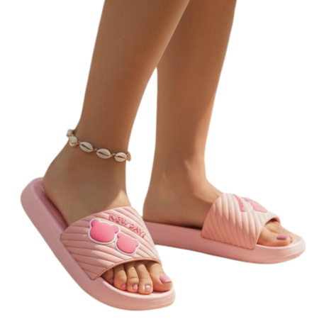 Damă - Papuci veseli H723roz