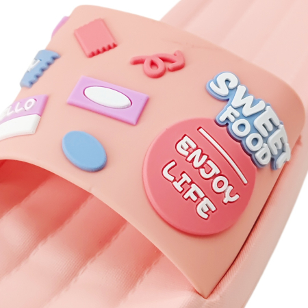 Damă - Papuci veseli H726roz