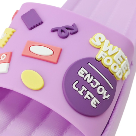 Damă - Papuci veseli H726mov