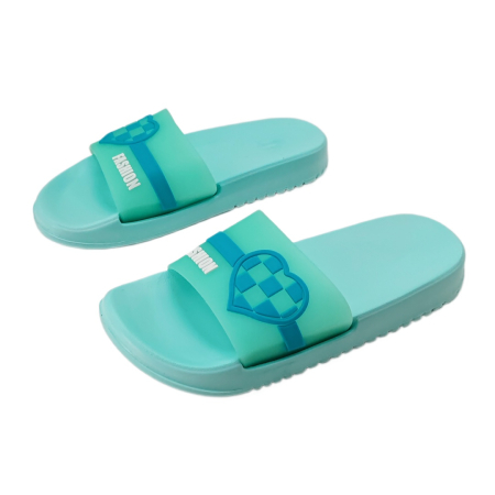 Damă - Papuci veseli H735albastru